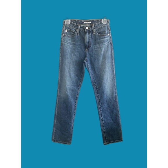 Alexa Chung for AG  Cotton Blend Straight Leg Medium Wash Jeans 25R - Picture 1 of 6